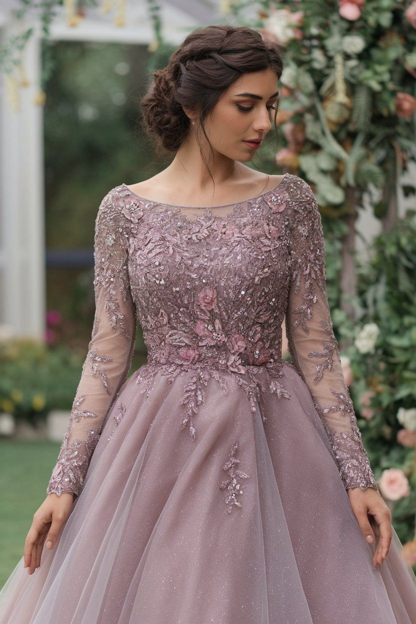 Bridal Light Purple Maxi